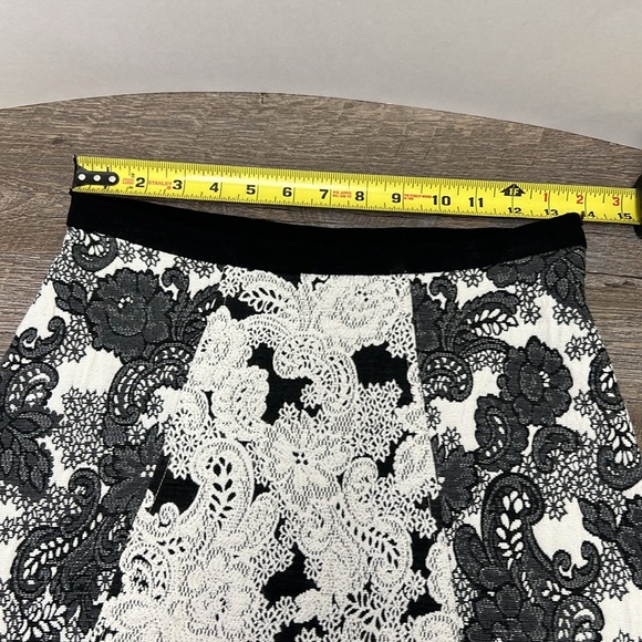Anthropologie Eva Franco Floral Lace A-Line Skirt Size 2 - Picture 9 of 10